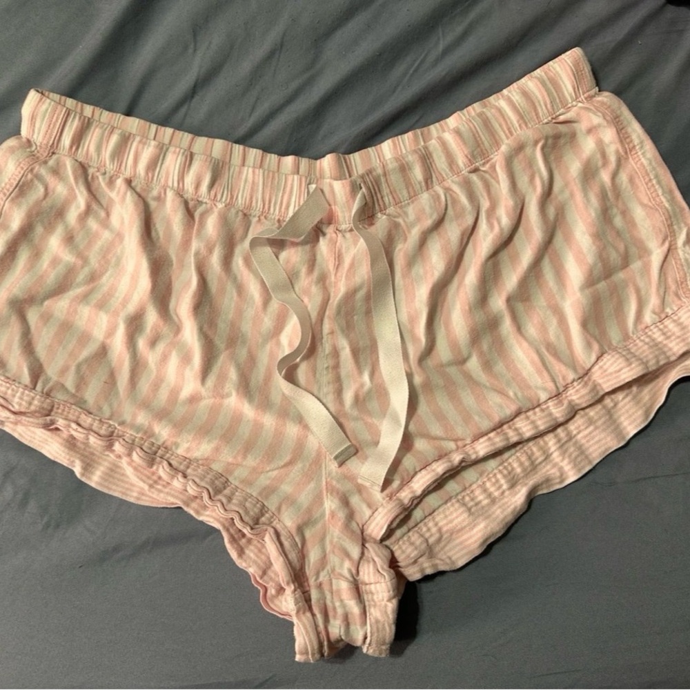 Victoria’s Secret PINK Striped Pink Sleep Shorts